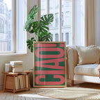 Canvas Wall Art | Minimalist Italian Quote & Waterproof Finish
