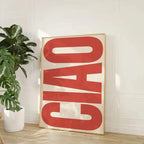 Canvas Wall Art | Minimalist Italian Quote & Waterproof Finish