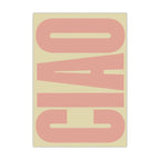 Canvas Wall Art | Minimalist Italian Quote & Waterproof Finish