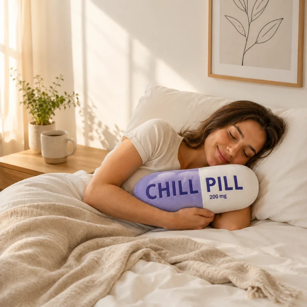 Capsule Pillow | Oversized Plush & 200 mg Print | 2 Sizes