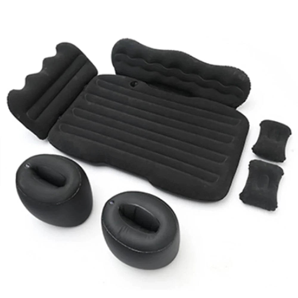 Car Air Mattress | Flocked Surface & Dual-Gear Stability | Includes Pump & Repair Kit
