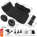 Car Air Mattress | Flocked Surface & Dual-Gear Stability | Includes Pump & Repair Kit