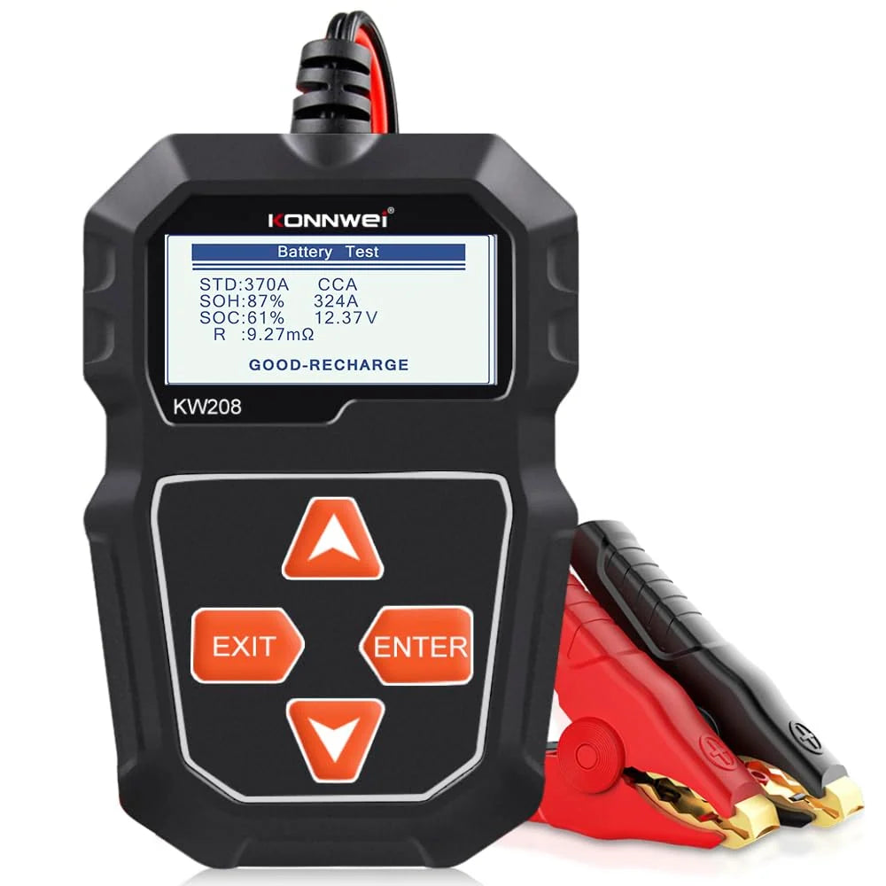 Car Battery Tester | Alternator & Cranking Tests | 12V Compatibility