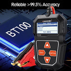 Car Battery Tester | Alternator & Cranking Tests | 12V Compatibility