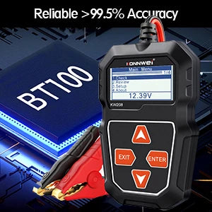 Car Battery Tester | Alternator & Cranking Tests | 12V Compatibility
