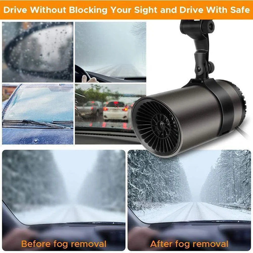 Car Defroster Heater | Fast Heating & Windshield Defogging | 12V Plug-In