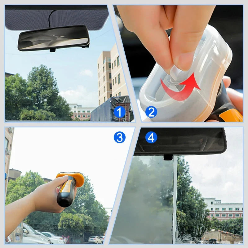 Car Glass Cleaner | Water-Repellent & Anti-Fog Oil-Film Remover | 100 ml