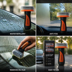 Car Glass Cleaner | Water-Repellent & Anti-Fog Oil-Film Remover | 100 ml