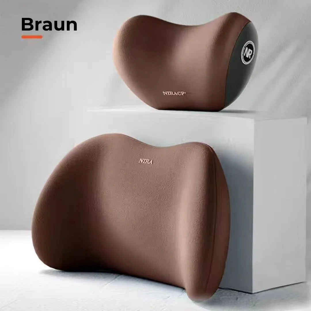 Car Headrest Cushion | Ergonomic Memory Foam & Breathable Polyester