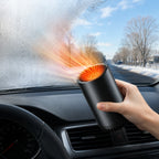 Car Heater | Compact Cup-Style Fast Heating & Windshield Defogger | 12V