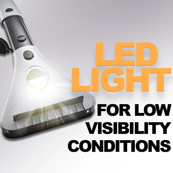 Car Ice Scraper | 12V Heated & LED Light | 14-Foot Cord