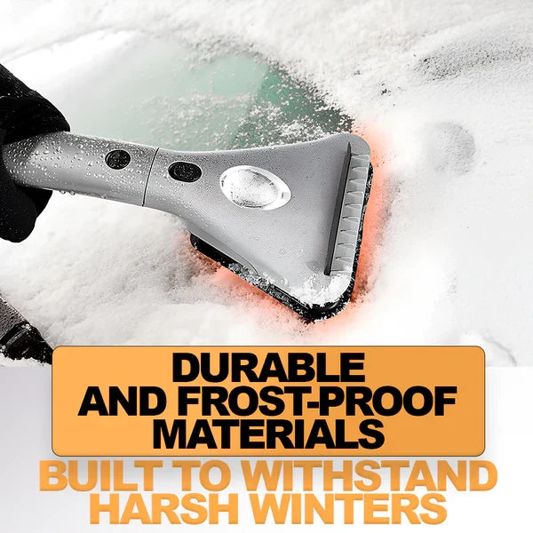 Car Ice Scraper | 12V Heated & LED Light | 14-Foot Cord