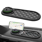 Car Phone Holder | Adjustable One-Handed Grip & 360° Rotation | Dashboard Mount
