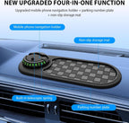 Car Phone Holder | Adjustable One-Handed Grip & 360° Rotation | Dashboard Mount