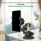 Car Phone Holder | Strong Suction & 960° Rotation | Hidden Rearview Mount