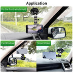 Car Phone Holder | Strong Suction & 960° Rotation | Hidden Rearview Mount