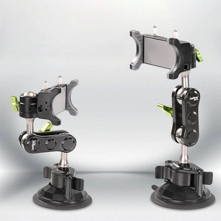 Car Phone Holder | Strong Suction & 960° Rotation | Hidden Rearview Mount