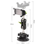 Car Phone Holder | Strong Suction & 960° Rotation | Hidden Rearview Mount