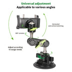 Car Phone Holder | Strong Suction & 960° Rotation | Hidden Rearview Mount