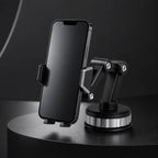 Car Phone Mount | Adjustable Suction Cup & Vent Clip