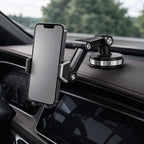 Car Phone Mount | Adjustable Suction Cup & Vent Clip