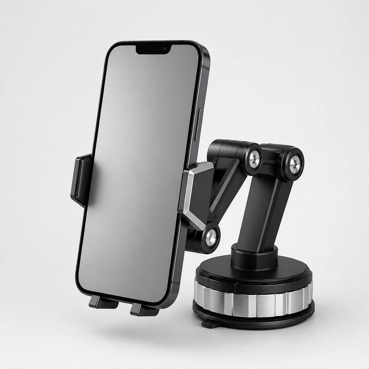 Car Phone Mount | Adjustable Suction Cup & Vent Clip