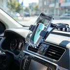 Car Phone Mount | Nano Vacuum Suction & Gravity Locking