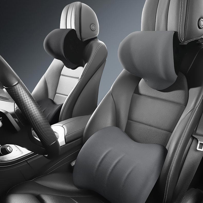 Car Seat Cushion Set | Memory Foam Ergonomic Support