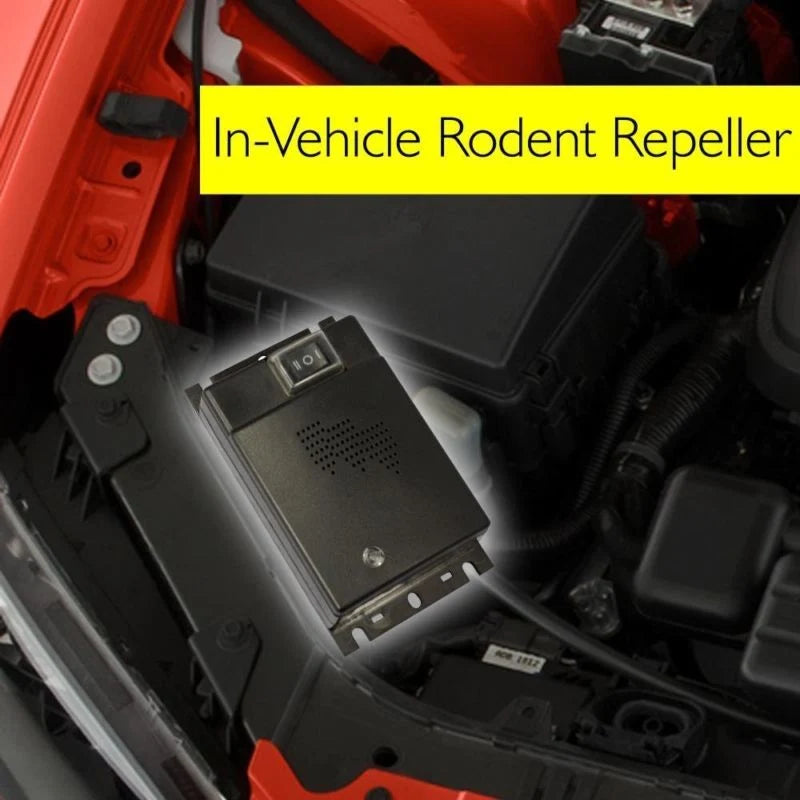 Car Squirrel Repeller | Ultrasonic & Plug-In 12V | Coverage 300+ Sq Ft