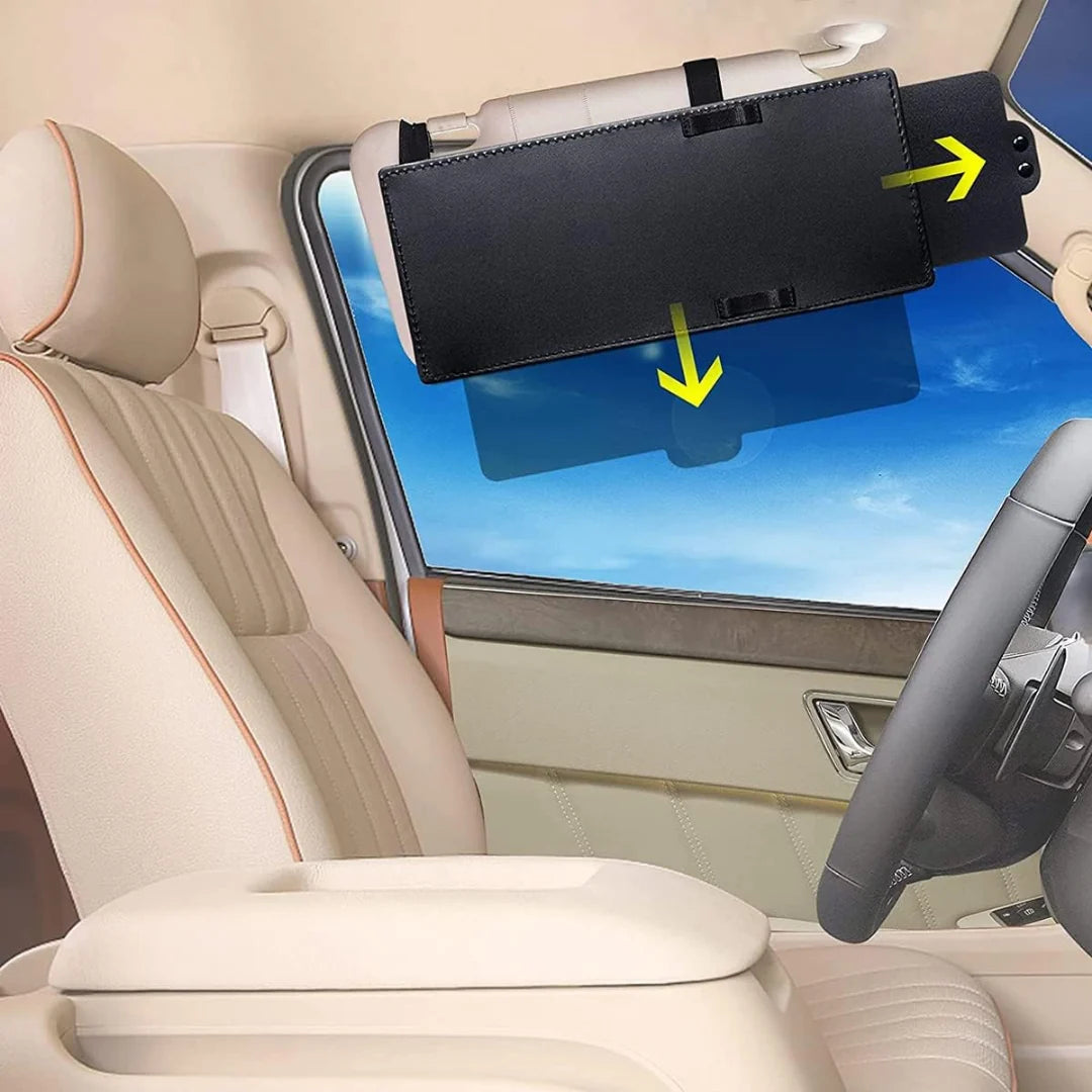 Car Sun Visor Extension | Polarized & Adjustable | Fits Most Visors