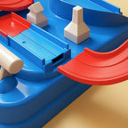 Car Track Playset | Mechanical & Modular | Includes 4 Mini Cars