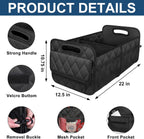 Car Trunk Organizer | 600D Waterproof Polyester & Foldable | 50L Capacity