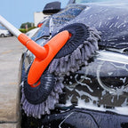 Car Wash Brush | 360° Rotating Head & Detachable Long Handle