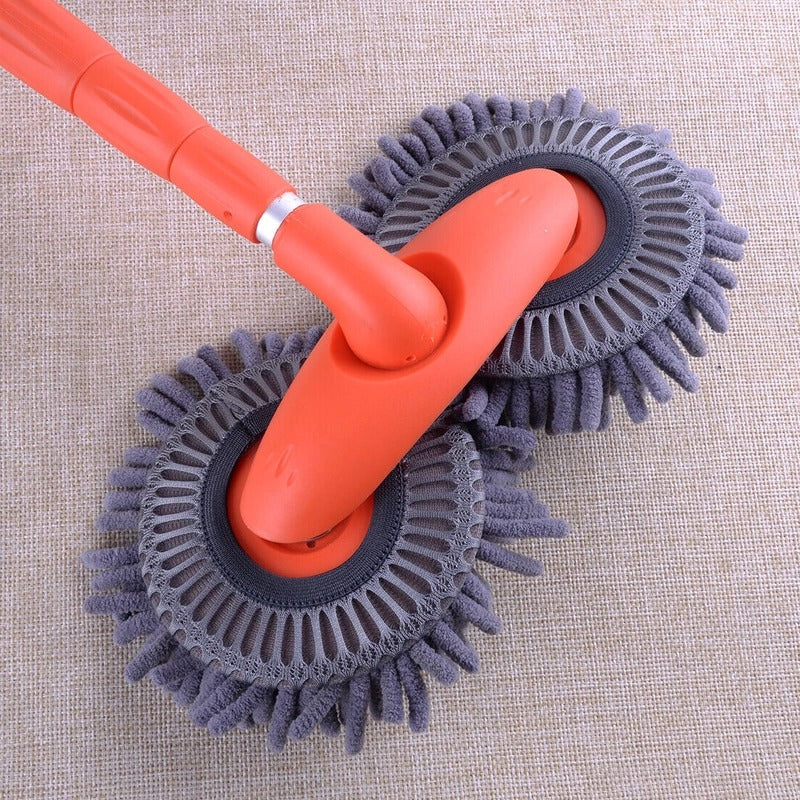 Car Wash Brush | 360° Rotating Head & Detachable Long Handle