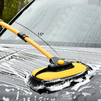 Car Wash Brush | Ergonomic Curved Handle & 90° Rotating Head | Telescopic 50–102 cm