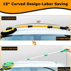 Car Wash Brush | Ergonomic Curved Handle & 90° Rotating Head | Telescopic 50–102 cm