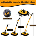Car Wash Brush | Ergonomic Curved Handle & 90° Rotating Head | Telescopic 50–102 cm
