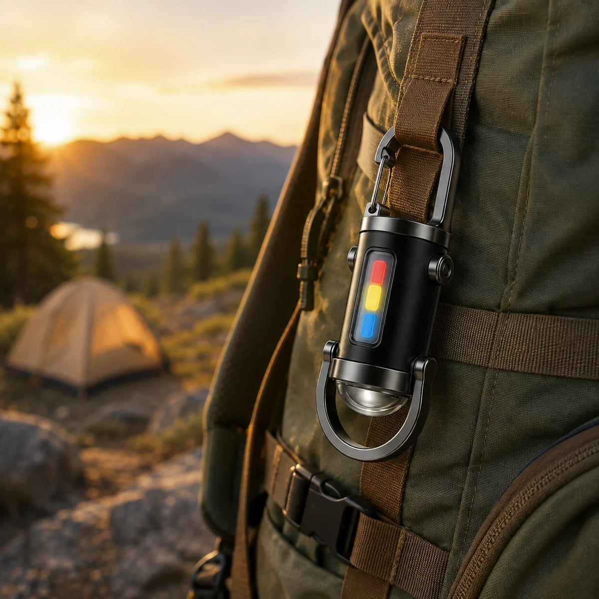 Carabiner Flashlight | 350 Lumens & USB-C Rechargeable | 2-Pack
