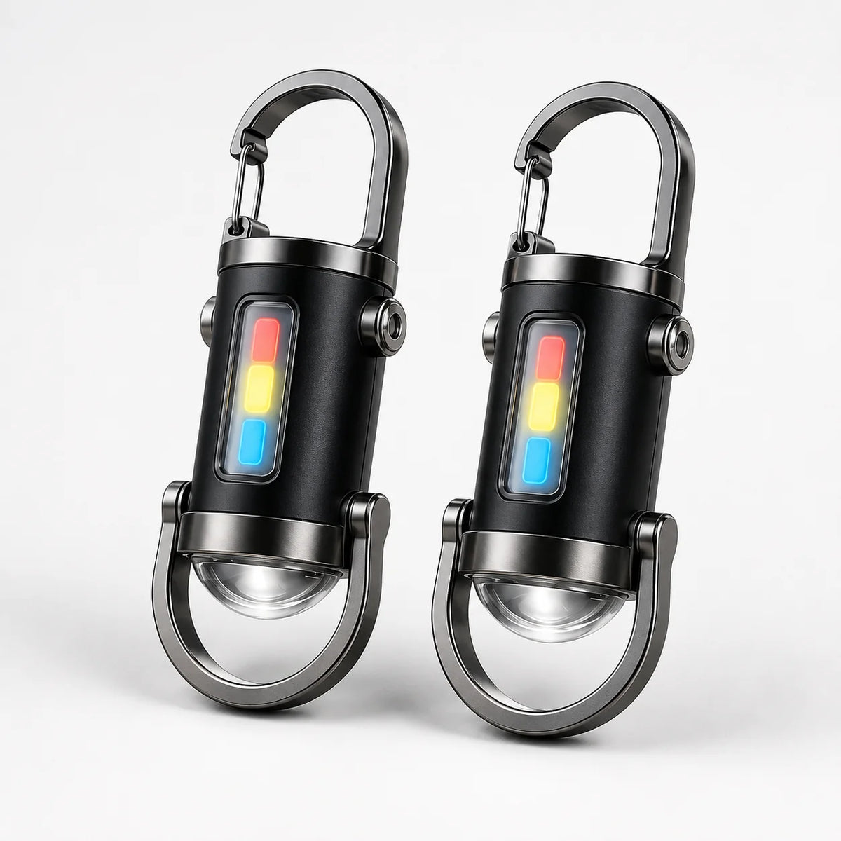 Carabiner Flashlight | 350 Lumens & USB-C Rechargeable | 2-Pack