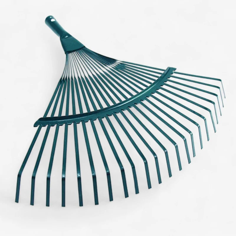 Leaf Rake Head | Carbon Steel & Anti-Rust Coating | Pre-Drilled