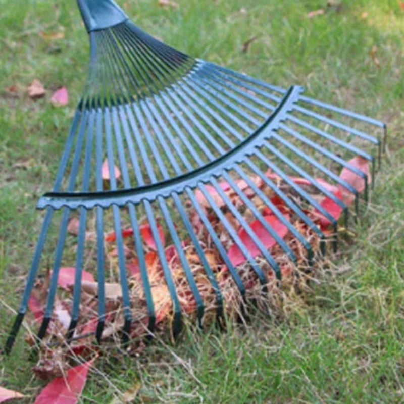 Leaf Rake Head | Carbon Steel & Anti-Rust Coating | Pre-Drilled