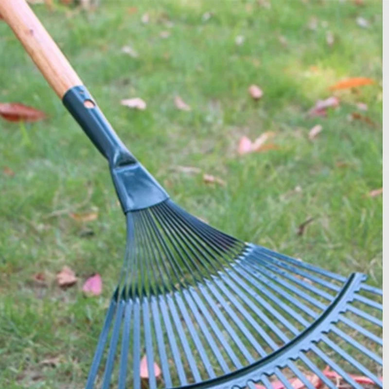 Leaf Rake Head | Carbon Steel & Anti-Rust Coating | Pre-Drilled