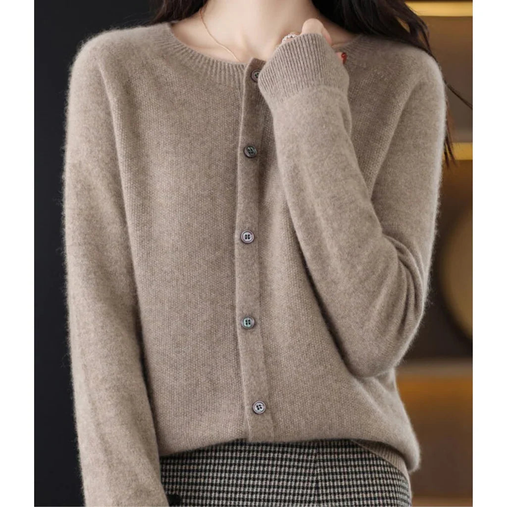 Cardigan Sweater | V-Neck Button Details | Long Sleeve