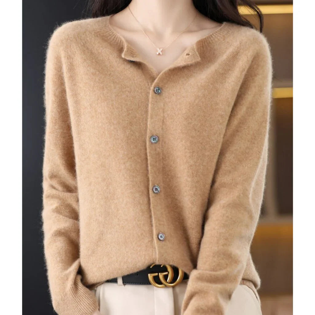 Cardigan Sweater | V-Neck Button Details | Long Sleeve