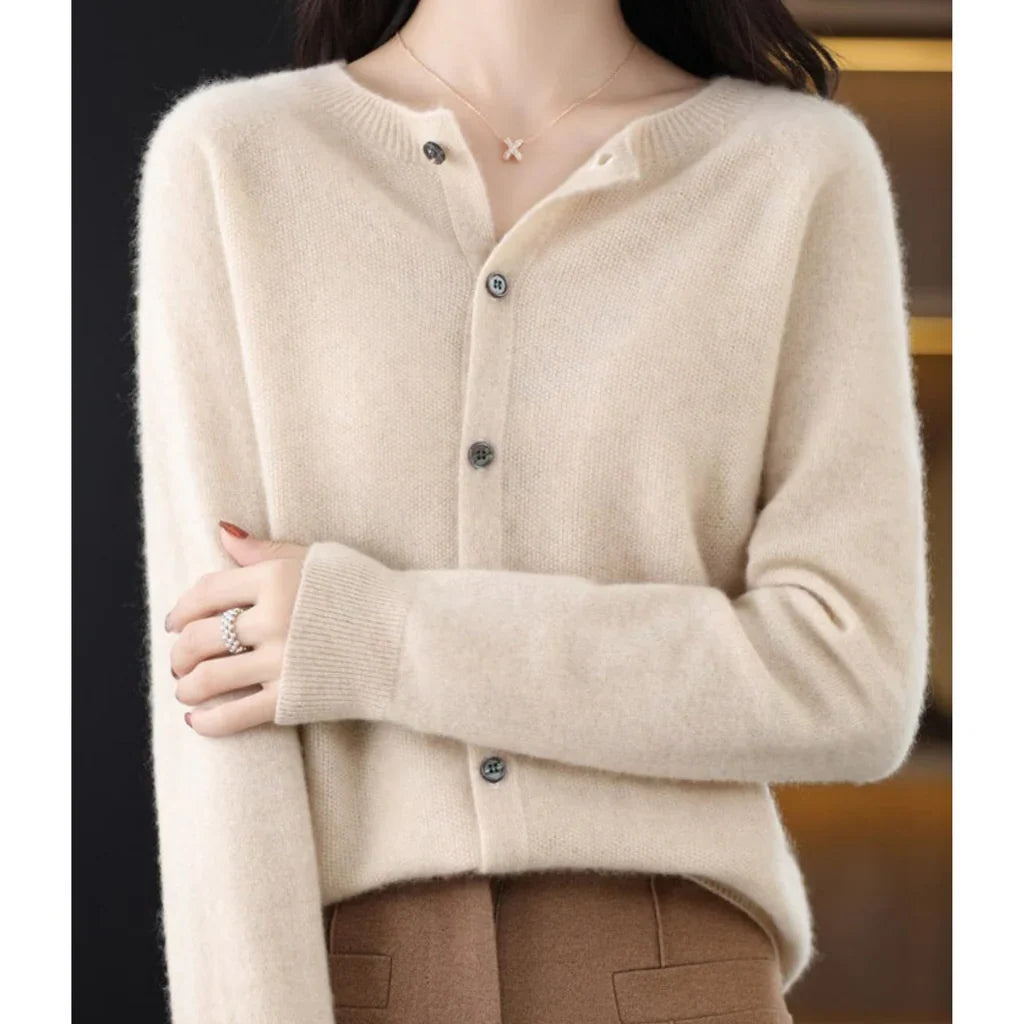 Cardigan Sweater | V-Neck Button Details | Long Sleeve