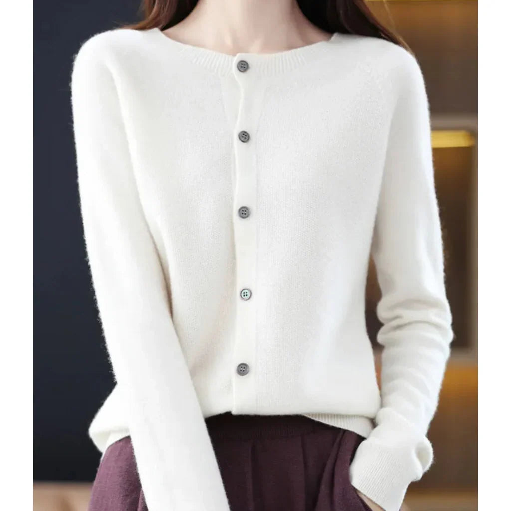 Cardigan Sweater | V-Neck Button Details | Long Sleeve