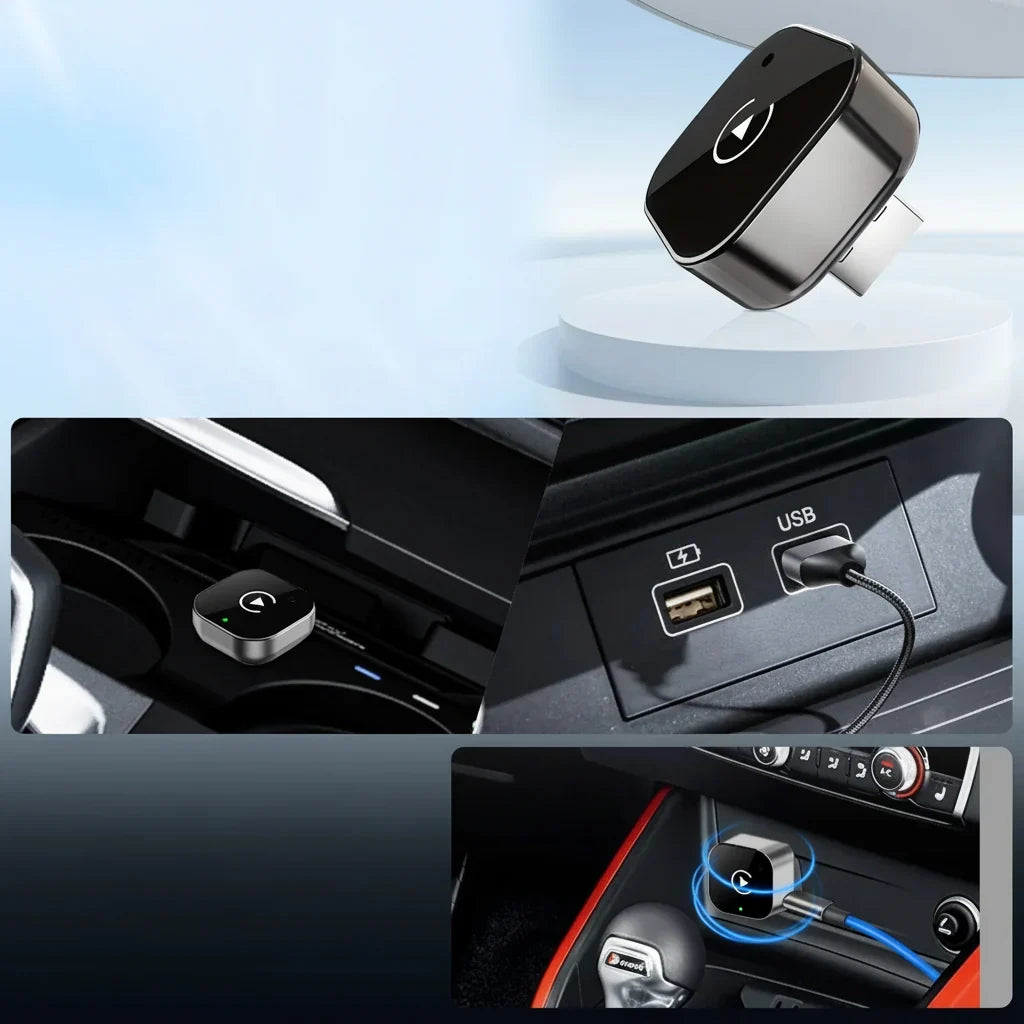 CarPlay Adapter | Wireless CarPlay & Android Auto | Plug-And-Play USB-C