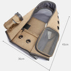 Cat Backpack | Space Capsule Design & Transparent Bubble Window