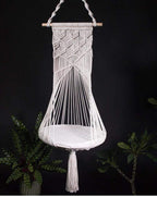 Cat Bed | Wall-Hanging Macramé & Soft Cotton | 180 x 35 cm