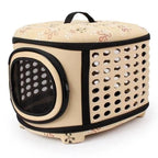 Cat Carrier | Foldable Hard-Top & Mesh Door | For Large Cats